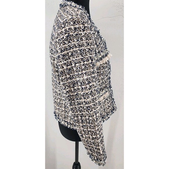Old Money Quiet Luxury Boucle Tweed Blazer Jacket | Stella + Lorenzo Small - Picture 5 of 8